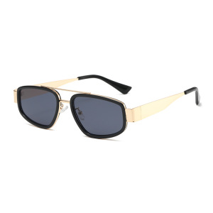 Lunettes De Soleil Élégantes De La Série Simple, Couleur Unie Dégradée h5 