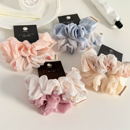 Chouchous en tissu uni couleur de la série Simple Daily