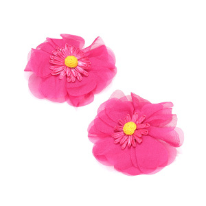Boucles D'Oreilles Puces Pour Femmes, Collection Romantique, Motif Floral. h5 Image4