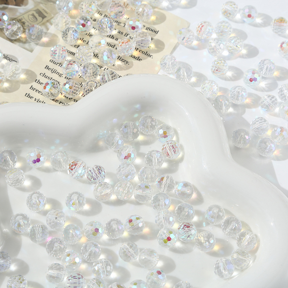 1 Sachet De Perles De Bijoux En Cristaux Synthétiques (20 Perles Par Sachet) 