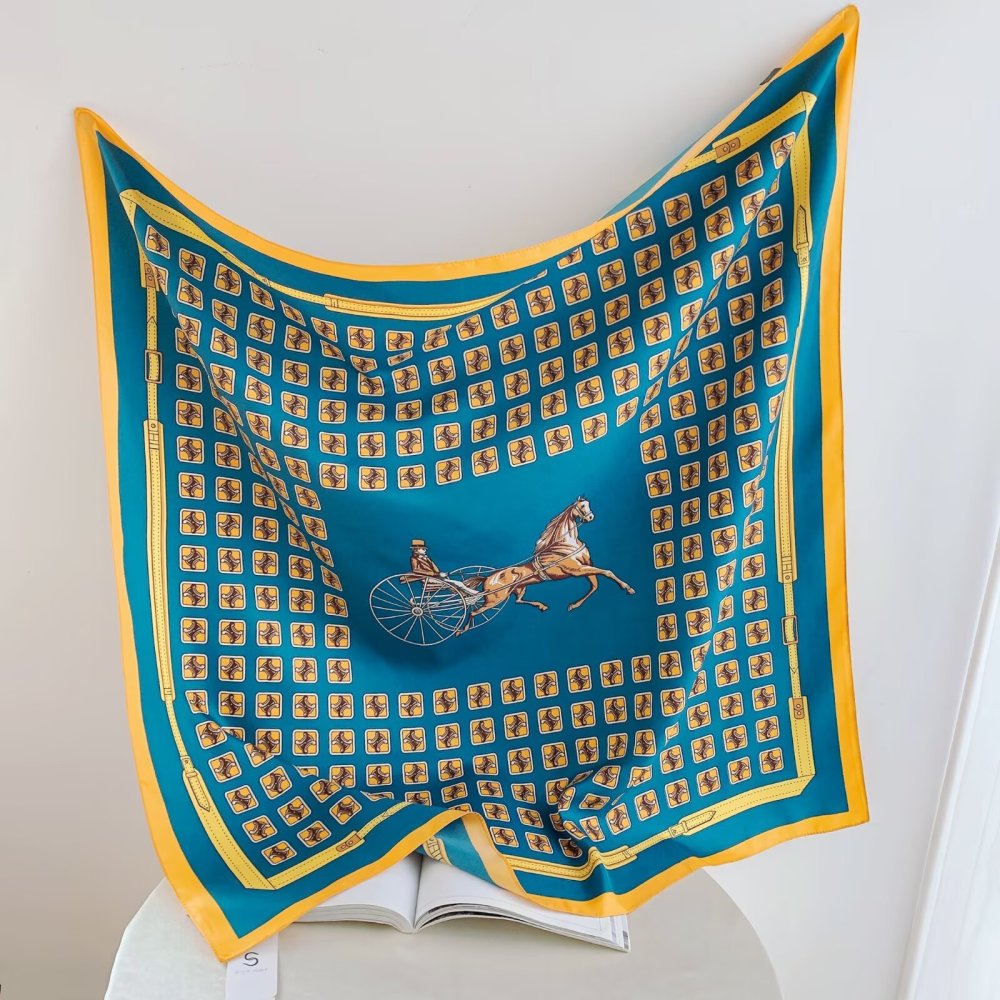 Écharpes D'Été Pour Femmes, Motif Cheval Rétro, Couleurs Assorties
