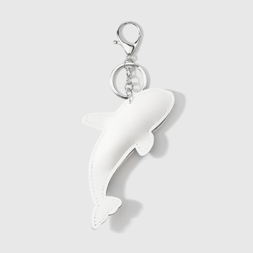 Porte-Clés En Cuir Représentant Des Animaux Marins Mignons De Couleurs Variées, Série Simple Image5