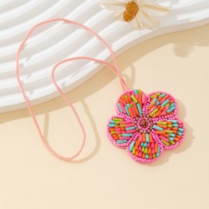 Collection Ethnique - Perles De Fleurs Pour Les Vacances - Breloques En Tissu Pour Sacs h5 Image3