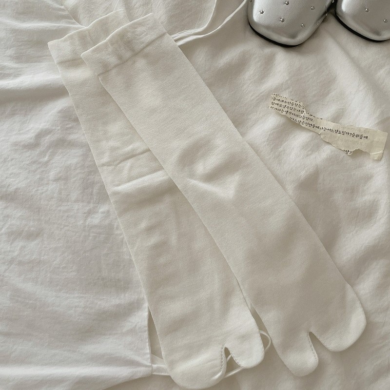 Chaussettes Mi-Mollet Élégantes Et Unies À Rebond Élevé