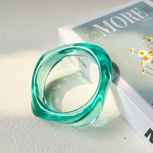 Bracelets Pour Femmes En Résine Transparente À Dégradé Rétro h5 
