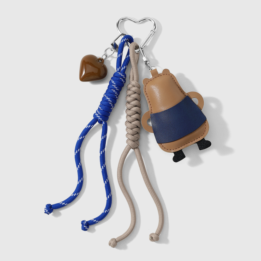Breloques De Sac En Cuir Torsadées, Motif Animal Mignon, Série Simple Image5