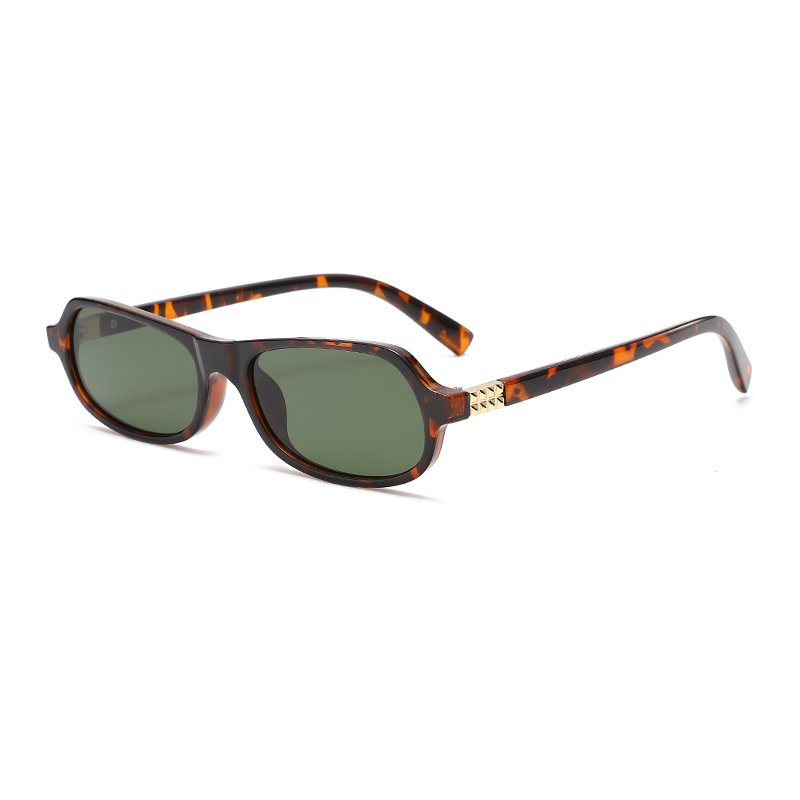 Lunettes De Soleil Décontractées Simple Series, Couleur Unie, Imprimé Léopard, Dégradé De Couleurs. h5Image2