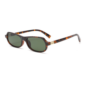 Lunettes De Soleil Décontractées Simple Series, Couleur Unie, Imprimé Léopard, Dégradé De Couleurs. h5 Image2