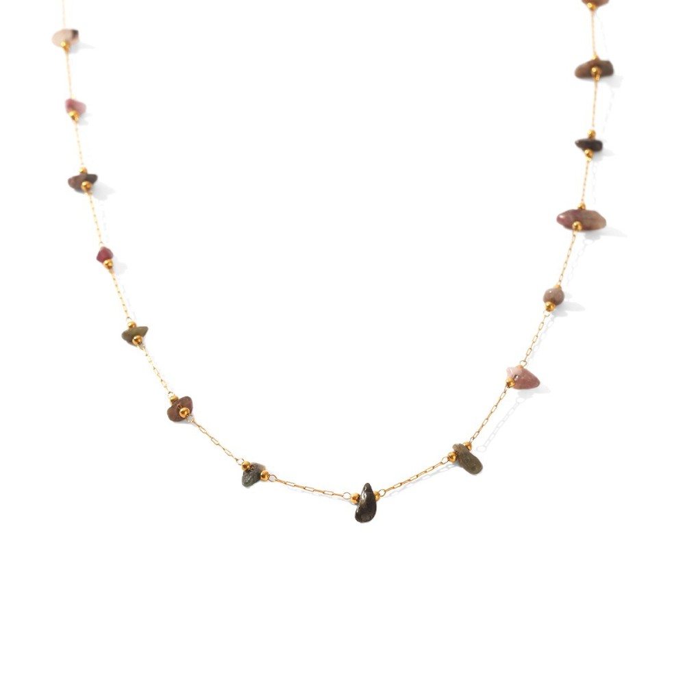 Colliers De Perles Pour Femmes, Collection Simple, Daily Chain, En Pierres Naturelles Couleur Or Image6