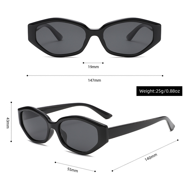Lunettes De Soleil Unisexes Simple Series Casual, Couleur Unie Et Dégradée. Image2