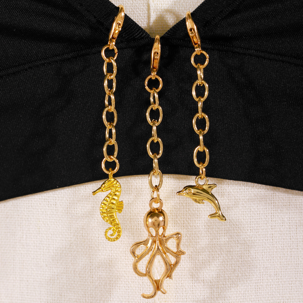 Porte-Clés En Alliage, Forme Irrégulière, Coquillage Et Étoile De Mer, Style Océanique, Collection Romantique, Idéal Pour Les Vacances. Image3