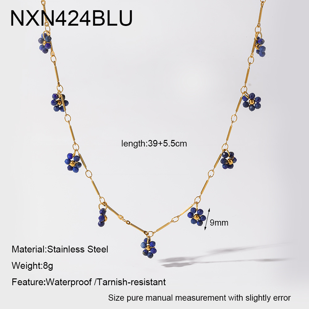 Colliers Pendentifs Élégants En Acier Inoxydable Doré, Couleur Fleur, Collection Romantique Pour Femmes 