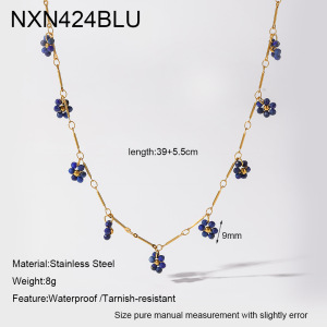 Colliers Pendentifs Élégants En Acier Inoxydable Doré, Couleur Fleur, Collection Romantique Pour Femmes h5 