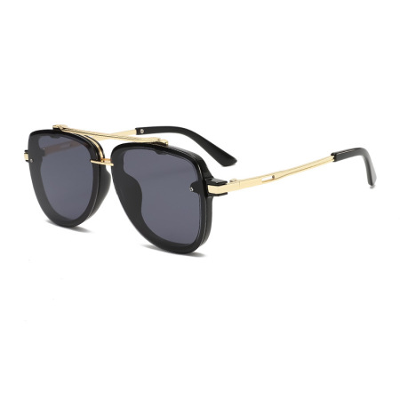 Lunettes de soleil Simple Series Daily Solid Color à imprimé léopard dégradé