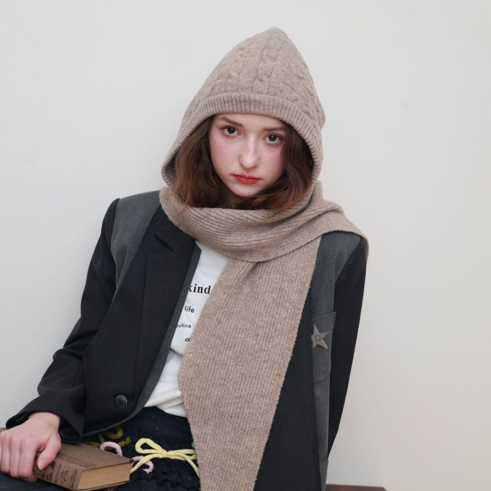 Chapeau À Oreillettes En Laine Unie, Style Rétro, De La Série Simple Image3