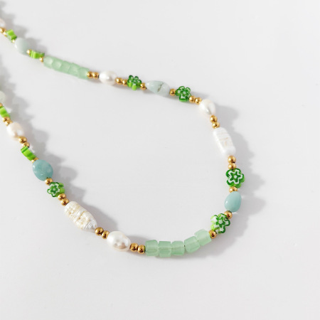 Colliers de perles artificielles pour femmes, collection Simple Series Sweet Flower Beads 2