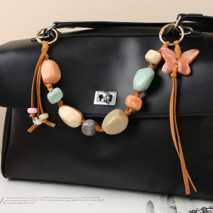 Collection Ethnique Rétro Perles Papillon Porte-Clés Pour Sacs En Plastique h5 Image3