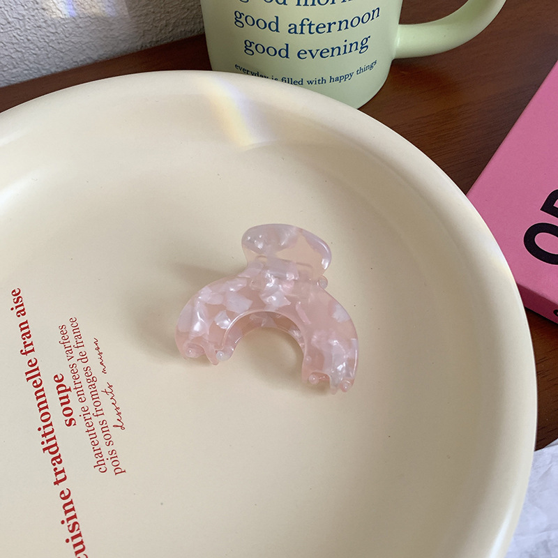 Pinces À Cheveux En Acétate À Motif Léopard Dégradé, Forme Irrégulière, Série Simple