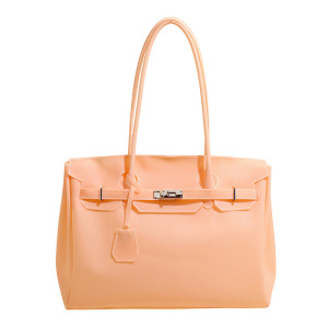 Sac À Main Fourre-Tout Femme En Pvc Transparent Uni, Style Décontracté h5 