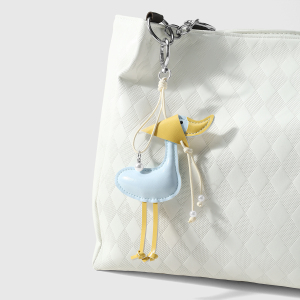 Breloques De Sac En Cuir Pour Femme, Motif Petit Canard Mignon, Collection Simple Series h5 Image4