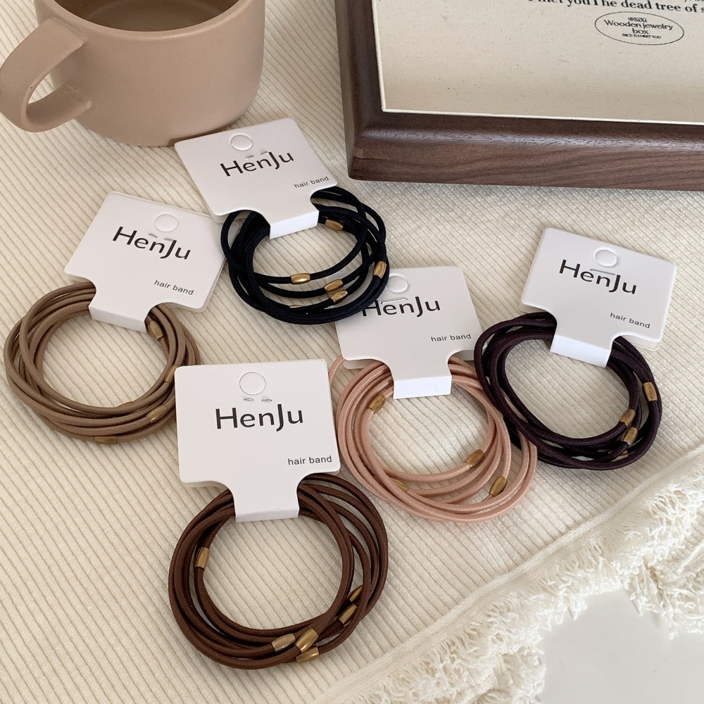 Élastiques À Cheveux En Corde Unie De La Gamme Simple Series Pour Un Usage Quotidien h5Image3
