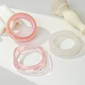 Bracelets Pour Femmes En Résine À Dégradé De Couleurs h5 Image3