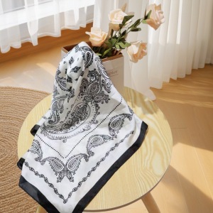 Écharpes D'Été Bohèmes Unies À Motif Cachemire En Polyester, Collection Simple h5
