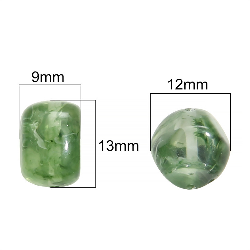 Perles Acryliques Rondes Et Rectangulaires À Faire Soi-Même, Série Simple Image3