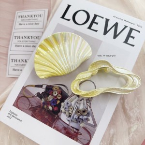 Série Romantique, Forme Simple Et Irrégulière, Style Océanique, Coquillage, Couleur Dégradée, Griffes À Cheveux En Abs h5 Image5