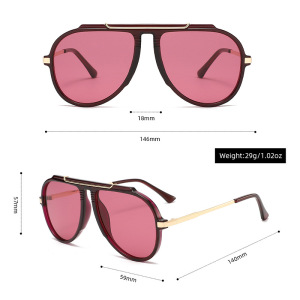 Lunettes De Soleil Unisexes Simple Series Daily À Imprimé Léopard Dégradé h5 Image2
