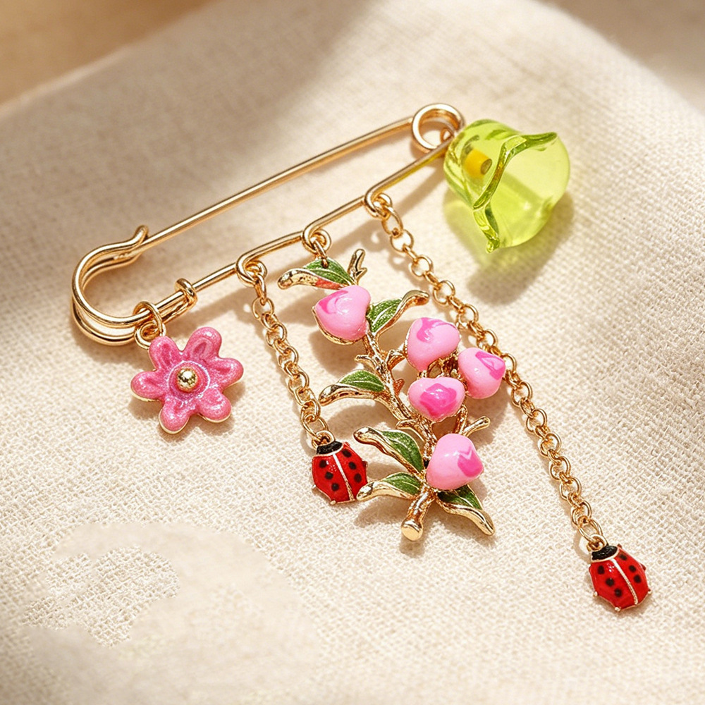 Broches En Alliage À Fleurs Douces De La Série Romantique Image4