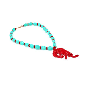 Colliers De Perles En Résine Pour Femmes, Style Océanique, Motif Homard De Vacances h5 Image2