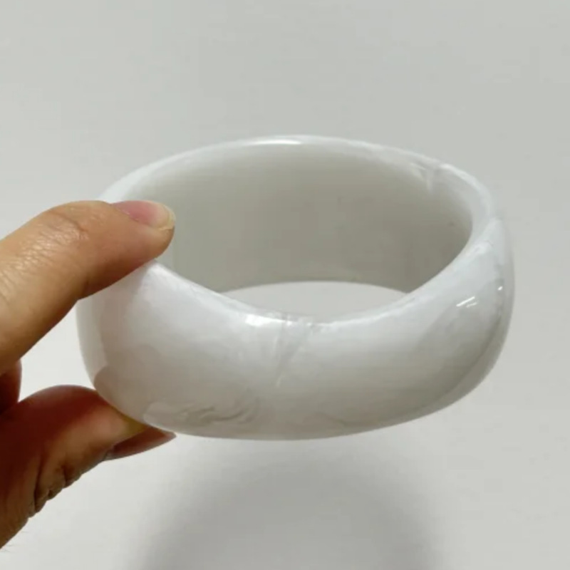Bracelets En Acrylique Pour Femmes, Collection Simple Series, Forme Irrégulière Et Décontractée 