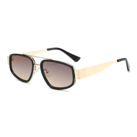 Lunettes de soleil élégantes de la série Simple, couleur unie dégradée 2