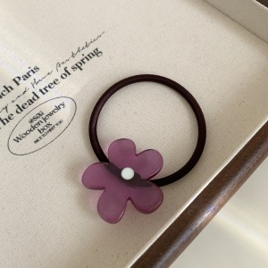 Élastiques À Cheveux En Acétate À Motif Floral Quotidien Simple Series h5