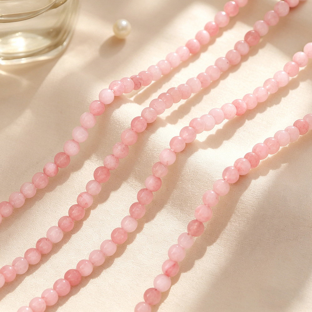 Colliers De Perles Pour Femmes, Collection Simple Series Daily Beads, En Acier Inoxydable, Couleur Or, Étanches Image2