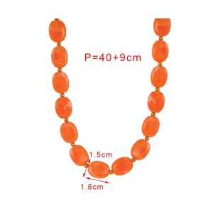 Colliers De Perles Pour Femmes En Résine À Dégradé De Couleurs h5 Image4
