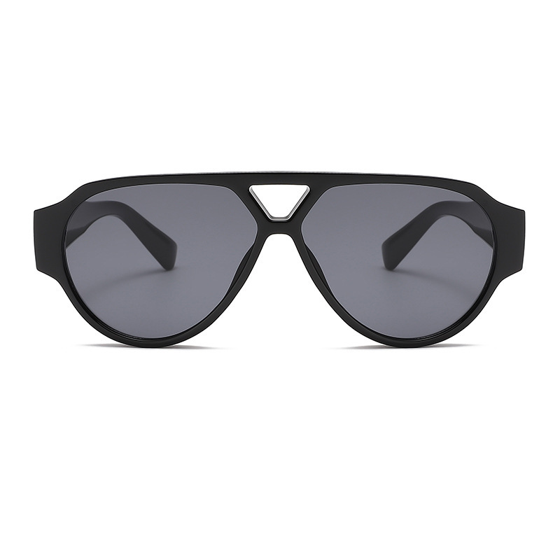 Lunettes De Soleil Femme Simple Series, Style Décontracté, Couleur Unie, Imprimé Léopard Dégradé h5Image3