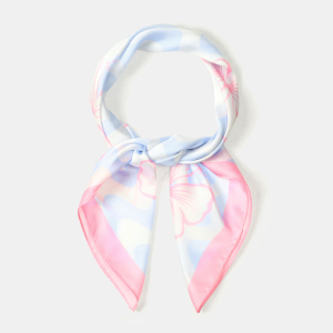 Écharpes D'Été En Polyester À Rayures Douces Et Motifs Trèfle Multicolores, Collection Romantique h5 Image3