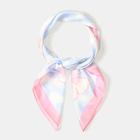 Écharpes d'été en polyester à rayures douces et motifs trèfle multicolores, collection romantique 2