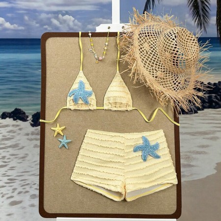Ensemble bikini à paillettes en forme d'étoile pour les vacances à la plage 2