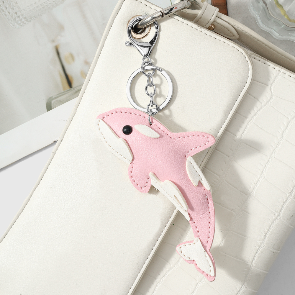 Porte-Clés En Cuir Représentant Des Animaux Marins Mignons De Couleurs Variées, Série Simple Image4
