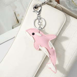 Porte-Clés En Cuir Représentant Des Animaux Marins Mignons De Couleurs Variées, Série Simple h5 Image4