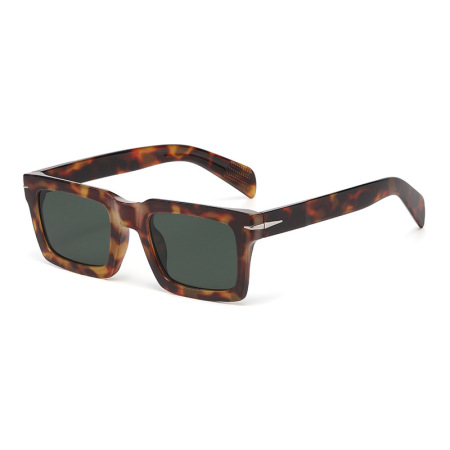 Lunettes de soleil unisexes Simple Series Daily Solid Color à imprimé léopard 2