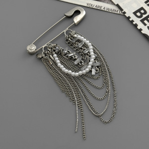 Broches En Fer À Pompon Et Perles En Forme De Cœur, Style Rétro, Collection Simple h5 Image2