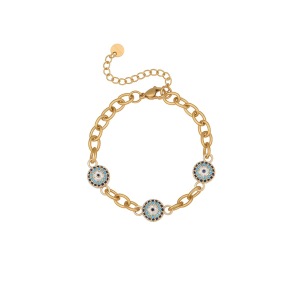 Ensembles De Bijoux Pour Femmes Simple Series Daily Circle En Acier Inoxydable Étanche Couleur Or h5 Image5