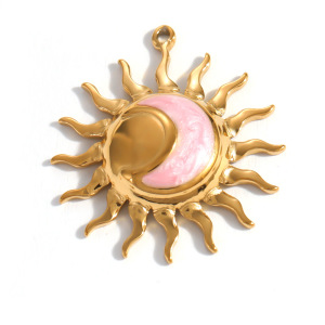 Pendentifs Pour Femmes En Acier Inoxydable, Couleur Or, Forme Irrégulière, Cœur Et Croix Animale, À Faire Soi-Même (Série Simple) h5 Image3