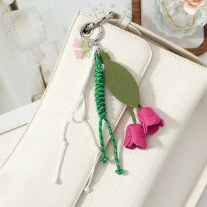 Breloques De Sac En Cuir Multicolores Avec Nœud Papillon Fleuri Quotidien, Collection Simple Series h5 Image4