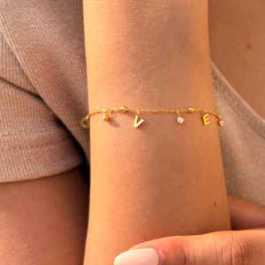 Ensembles De Colliers Pour Femmes Simple Series Daily Letter Heart En Acier Inoxydable Étanche Couleur Or h5 Image4