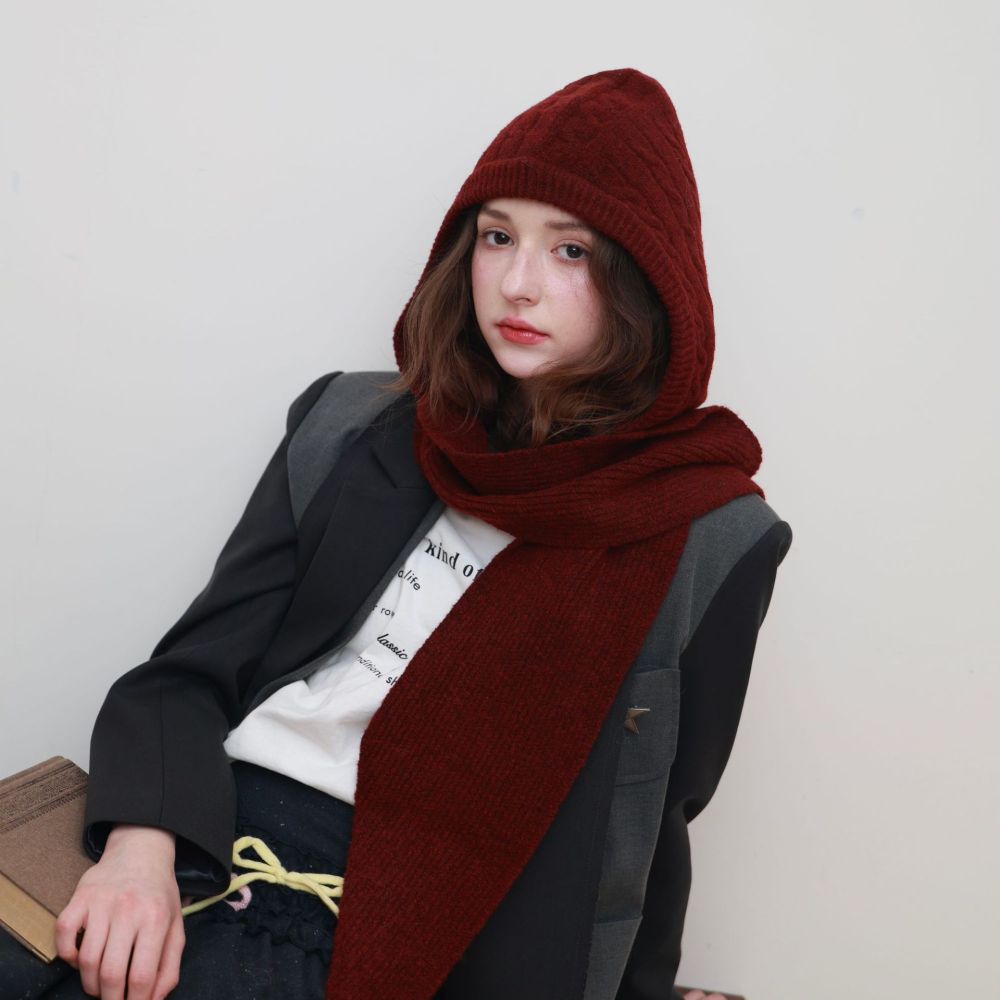 Chapeau À Oreillettes En Laine Unie, Style Rétro, De La Série Simple 